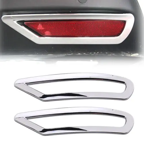 

CHROME REAR REFLECTOR FOG LIGHT TAIL COVER TRIM BEZEL 2014 FOR CITROEN C4L C4 Ltool