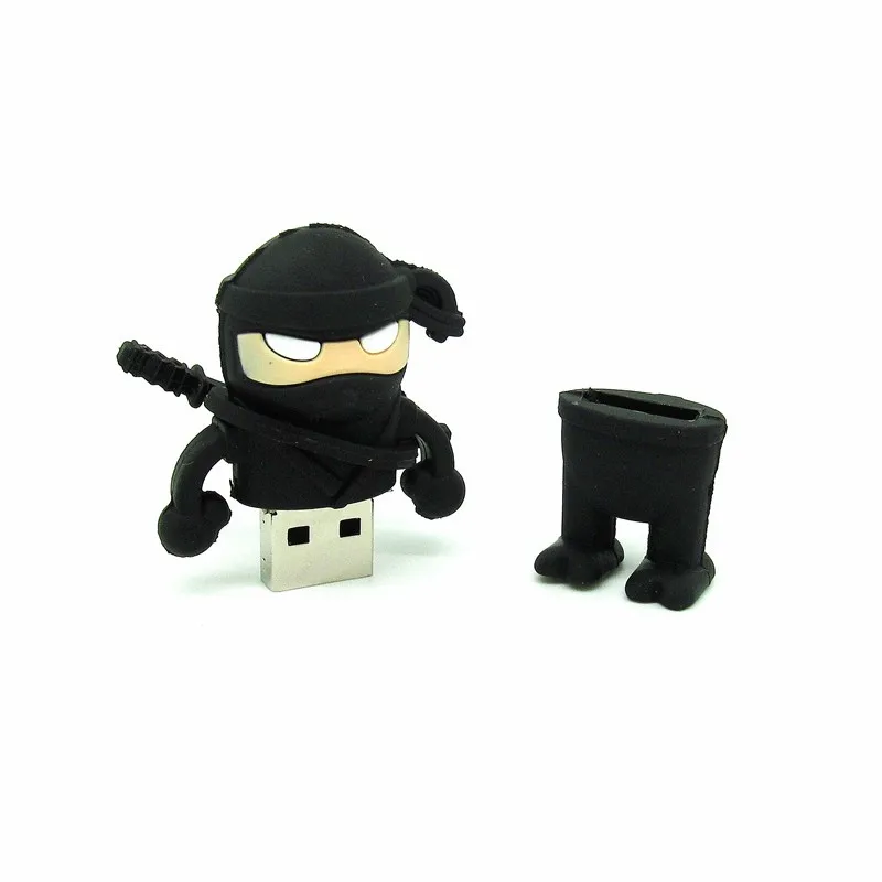 Cartoon Ninja usb flash drive 32gb  pendrive real capacity 4gb 8gb 16gb memory stick usb stick colourful pen drive u disk gift