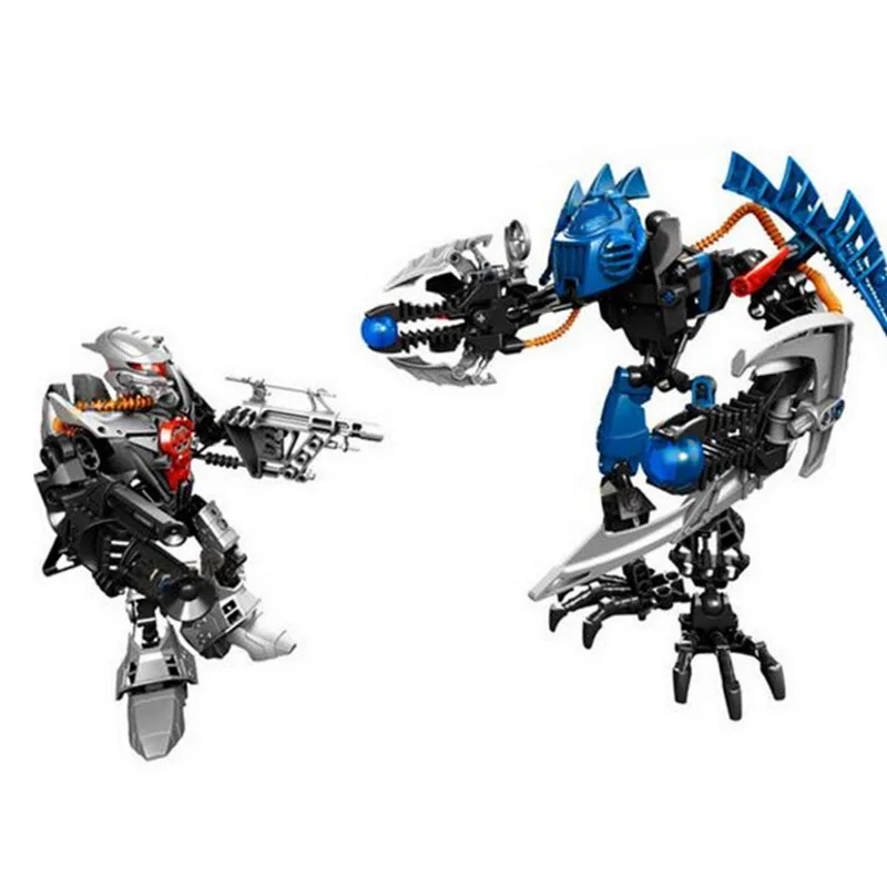 

7179 Decool 9365 Hero Factory Star Plan Soliders 2in1 Demon Vapour VS Bulk Robot Bionicle Building Blocks Compatible With