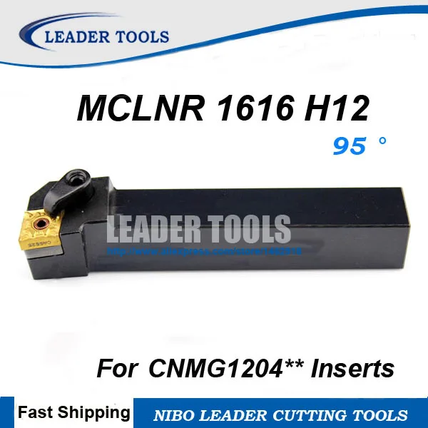 MCSNR1616H12 16×100mm CNMG1204 Inserts External Lathe Turning Tool Holders 1Pcs 