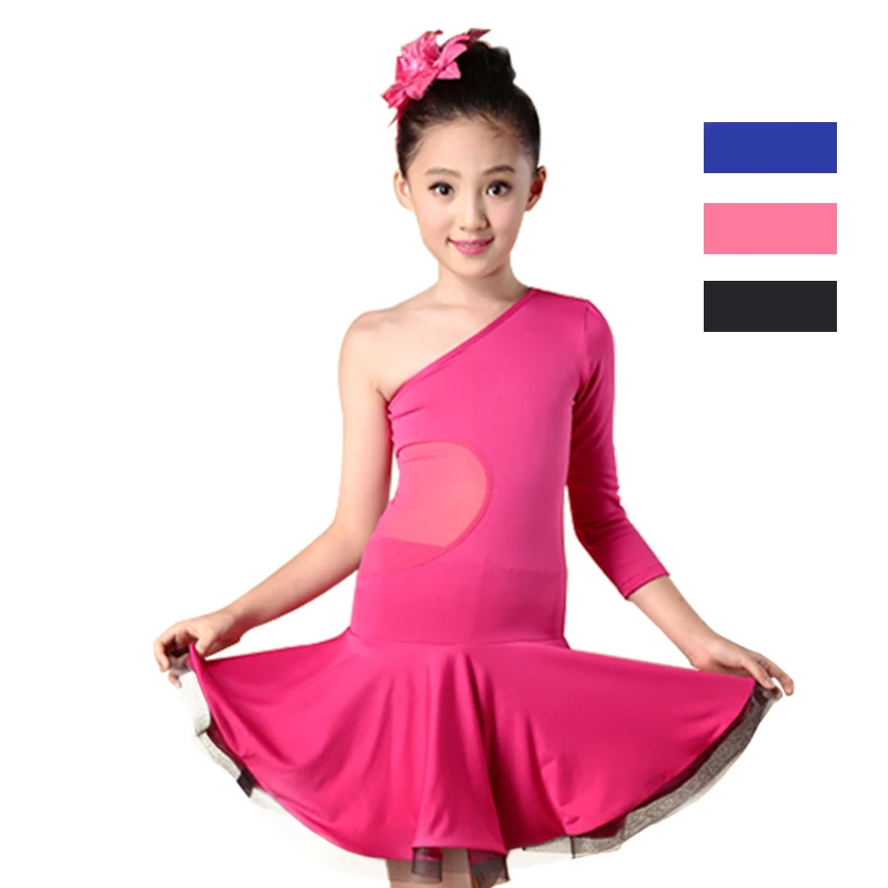 2018 новая детская латинских танцев платье для танцев Детская Одежда для танцев для девочек пикантные кружевные юбки Латинской этап