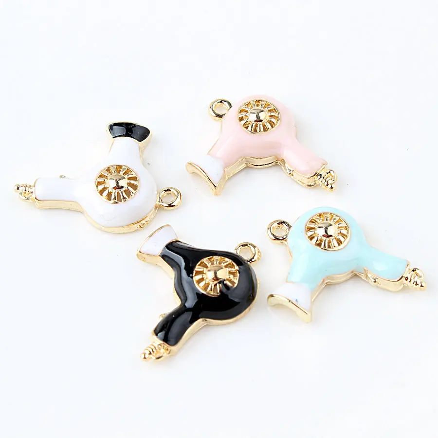 

MRHUANG 10pcs hair dryer Machin Oil Drop Pendant fit for bracelet DIY Fashion Jewelry Accessories