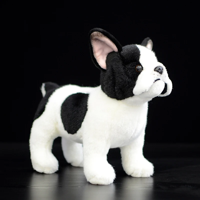 26 см высокий реальный жизнь стоящий Французский бульдог плюшевые игрушки мягкие реалистичные собаки мягкие животные игрушки детские