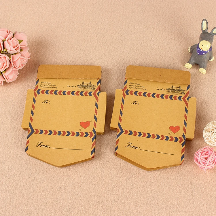 1PC 45 Sheets Kawaii Vintage Foldable Envelope Shape Memo Pad Notes Message Paper Card Papelaria Memo Planner Stationery