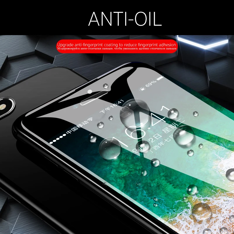 Für iPhone XS MAS 10D Gekrümmten Rand Gehärtetem Glas für iPhone XR XS X 8 plus full Screen Protect