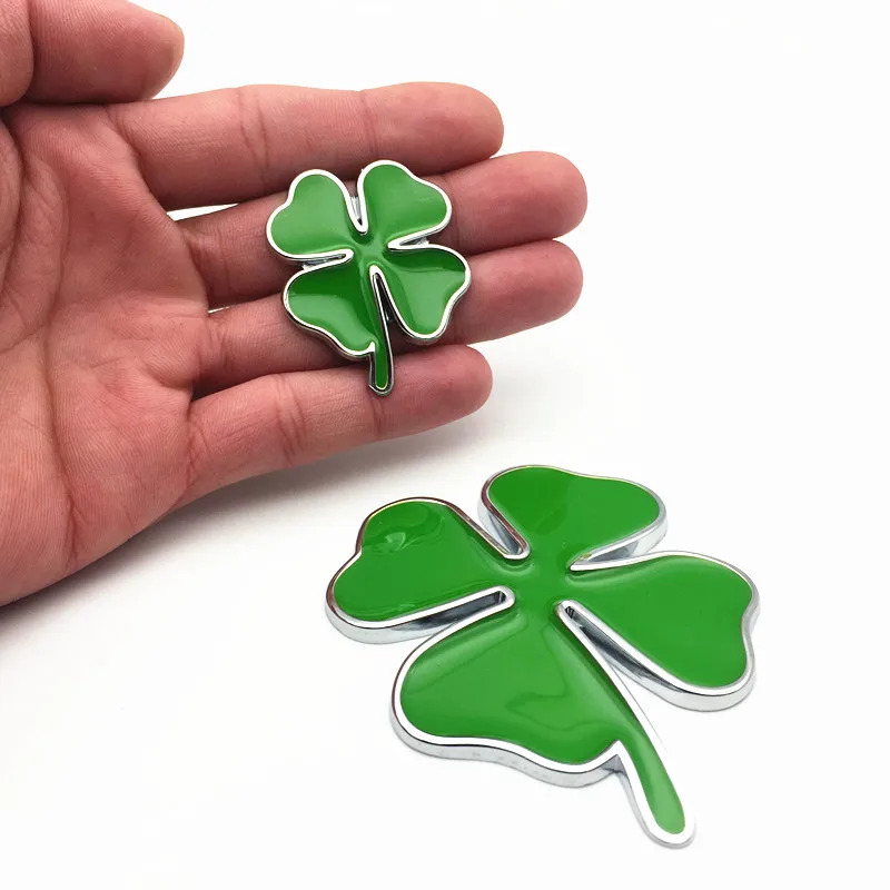 3D Four Leaf Clover Metal Badge Emblem Sticker Motorcycle Car Stickers DIY Decoration for Alfa Romeo Giulia Stelvio | Автомобили и