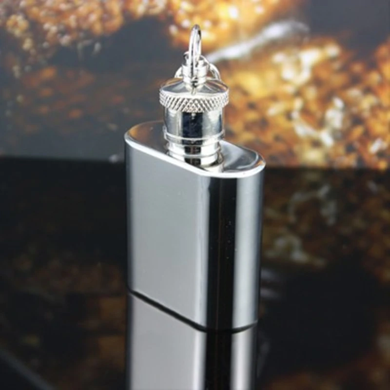 

Mini Outdoor Bottle 1oz Stainless Steel Portable Multi-fuction Can Do Flat Pot Metal Hip High Quality Metal Drinkware