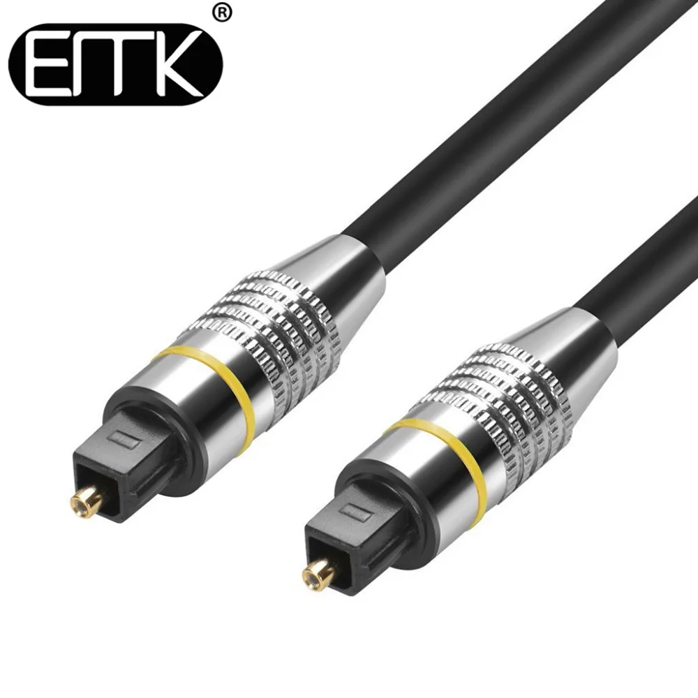 EMK Digital Optical Audio Cable SPDIF Toslink Cable Input Output 1m 2m 3m 10m 15m Free Shipping