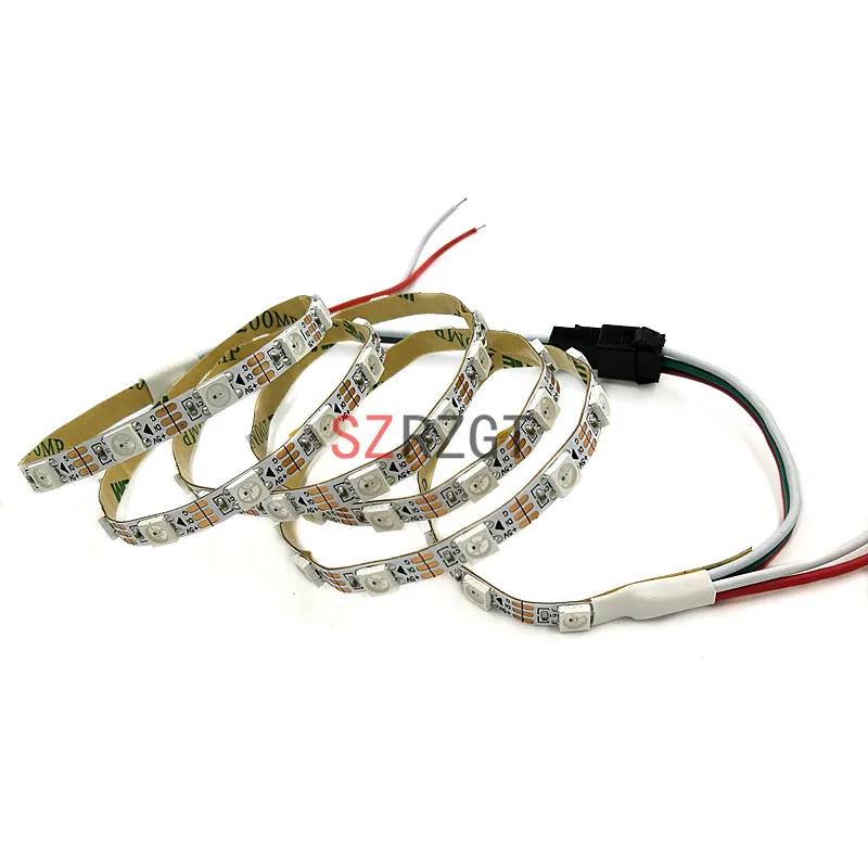 SZRZGT WS6812b 1 м/5 м 30/60 светодиодов/м RGB светодиодная полоса освещения 5050 SMD Мечта цвета