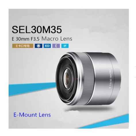 

Sony 30mm Lens Sony 30mm f/3.5 Macro E-Mount Lens SEL30M35 Lens For Sony Micro-SLR camera