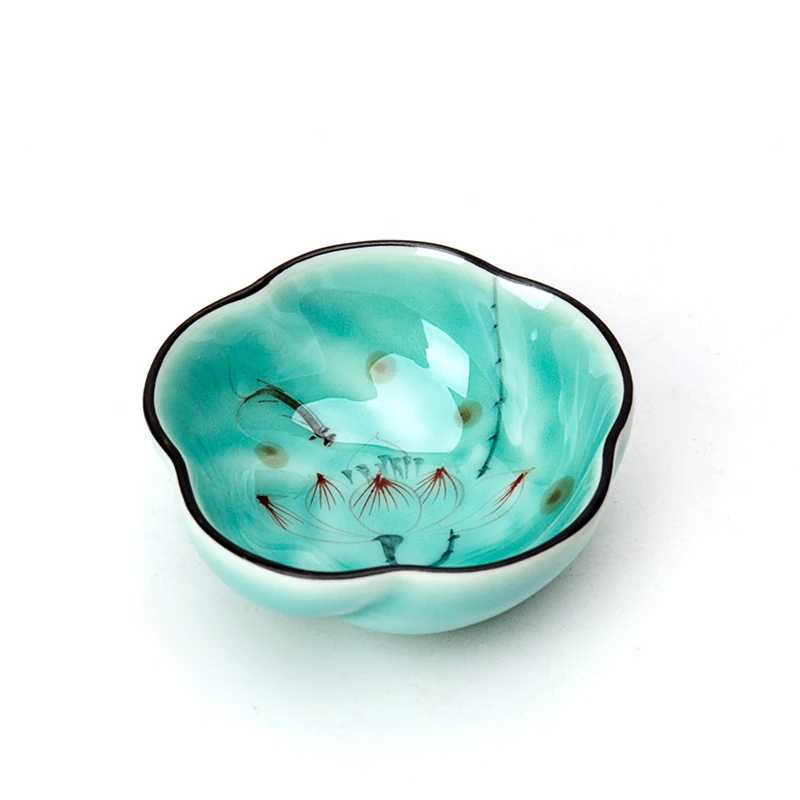 11 Chinese Tea Cup Ceramic Celadon Kung Fu Tea Set Drinkware Retro Gaiwan Teacup Blue And White Porcelain Coffee Cups Mug