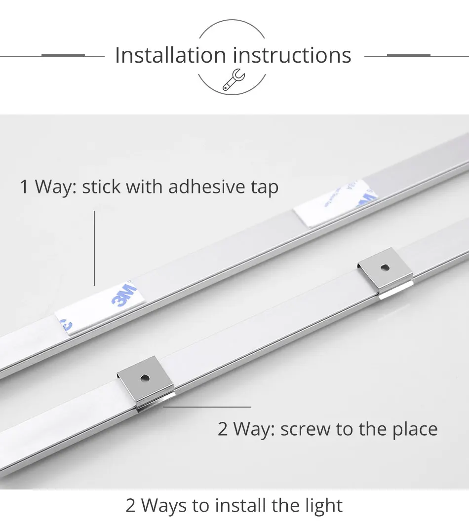 Under Cabinet LED 12V DC Lamp Kitchen Cupboard Light Memory Remote Control Switch 6w 8w 10w Cabinet Lights Night Lighting