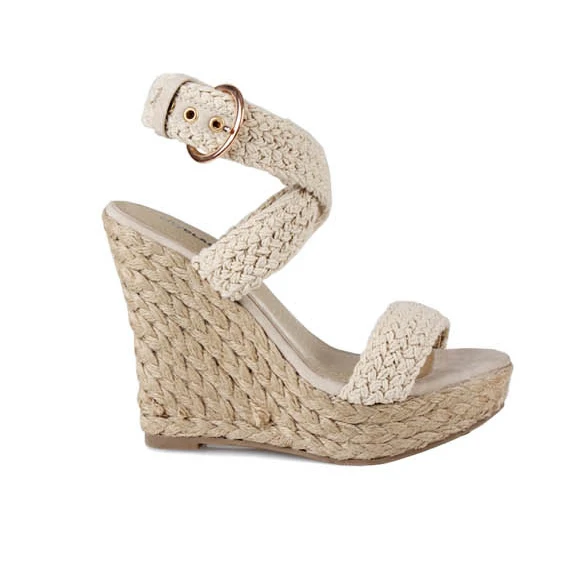 checkered platform sandals