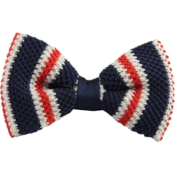 

2016 New Men Knitted Striped Bow Tie Fashion Casual Ties T0046