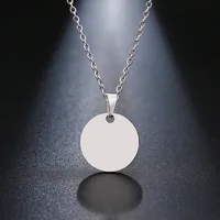 DOTIFI-Collier Rond en Acier Inoxydable pour Femme, Pendentif Élégant, Clavicule Rose, Bijoux de Mariage, Vente en Gros 4