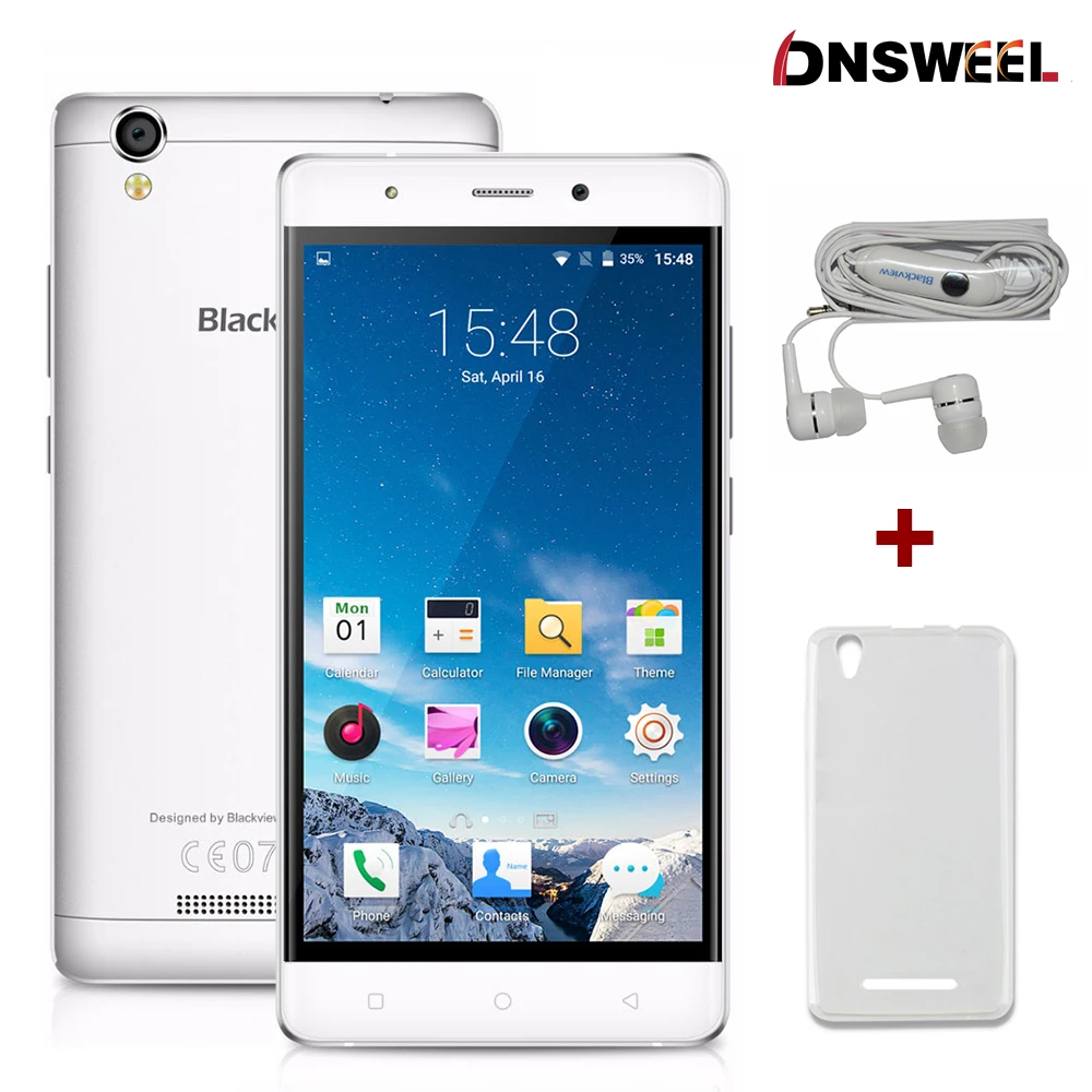 Original Blackview A8 mobile phone MTK6580 Quad core 5 0 inch IPS HD screen smartphone Android
