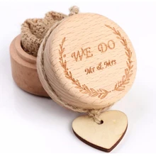 Деревянная коробка для колец на заказ Свадьба/на День Валентина, обручальное деревянное кольцо, коробка для обручальных колец, держатель, Прямая поставка