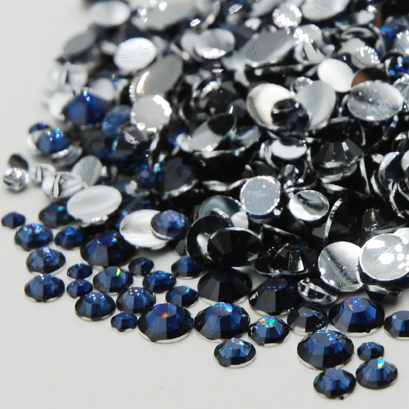 Violet Rhinestone Mixed Sizes Top Quality Non Hotfix Flatback Acrylic Rhinestones For Nail Art Decoration DIY Nail Mix Beads Pins & Pincushions