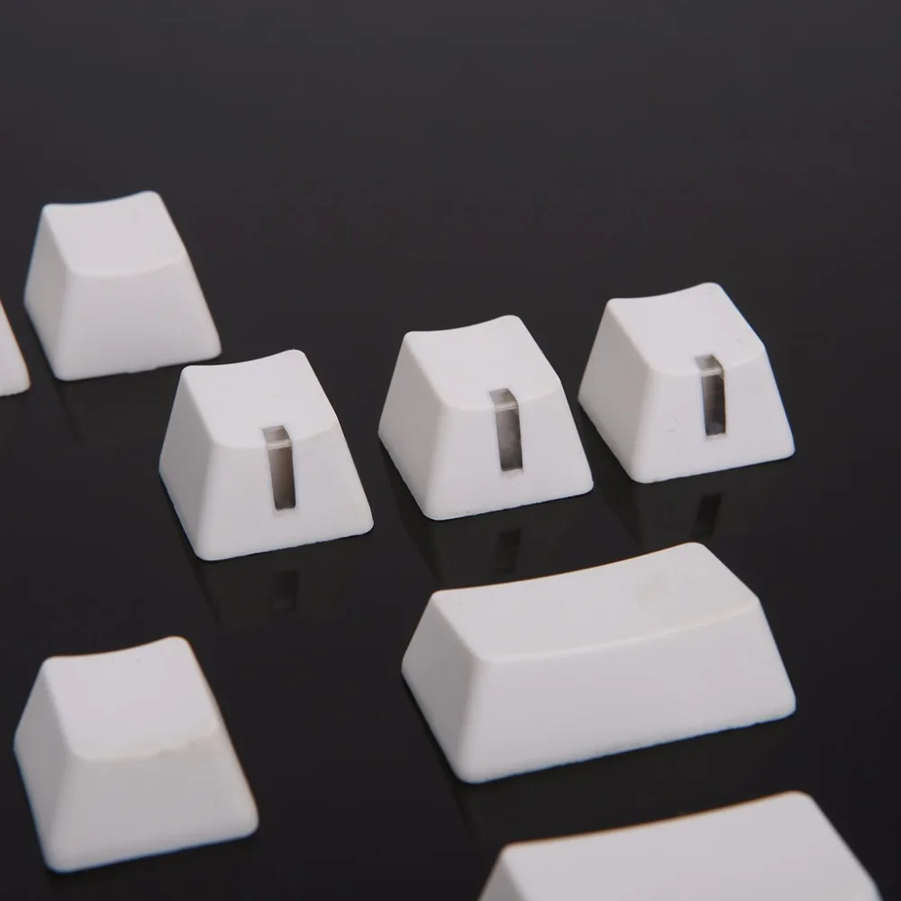 Белый 87Key Keycap Универсальный PBT ключ колпачки набор пустой без печати DIY для Cherry MX