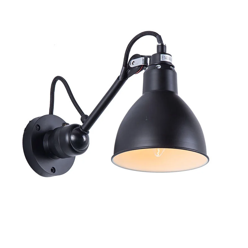 

The Nordic LED Lamp Wall Lamp Wrought Iron Lamp Contracted Postmodern Hotel Room Lamp Of Bedroom The Head Of A Bed