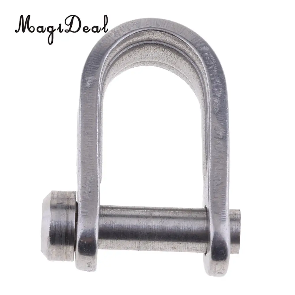 MagiDeal Marine 7mm 316 Stainless Steel D Shackle for Marine Canoe Boat Shade Sail Dinghy Yacht Replacement Parts Accessories