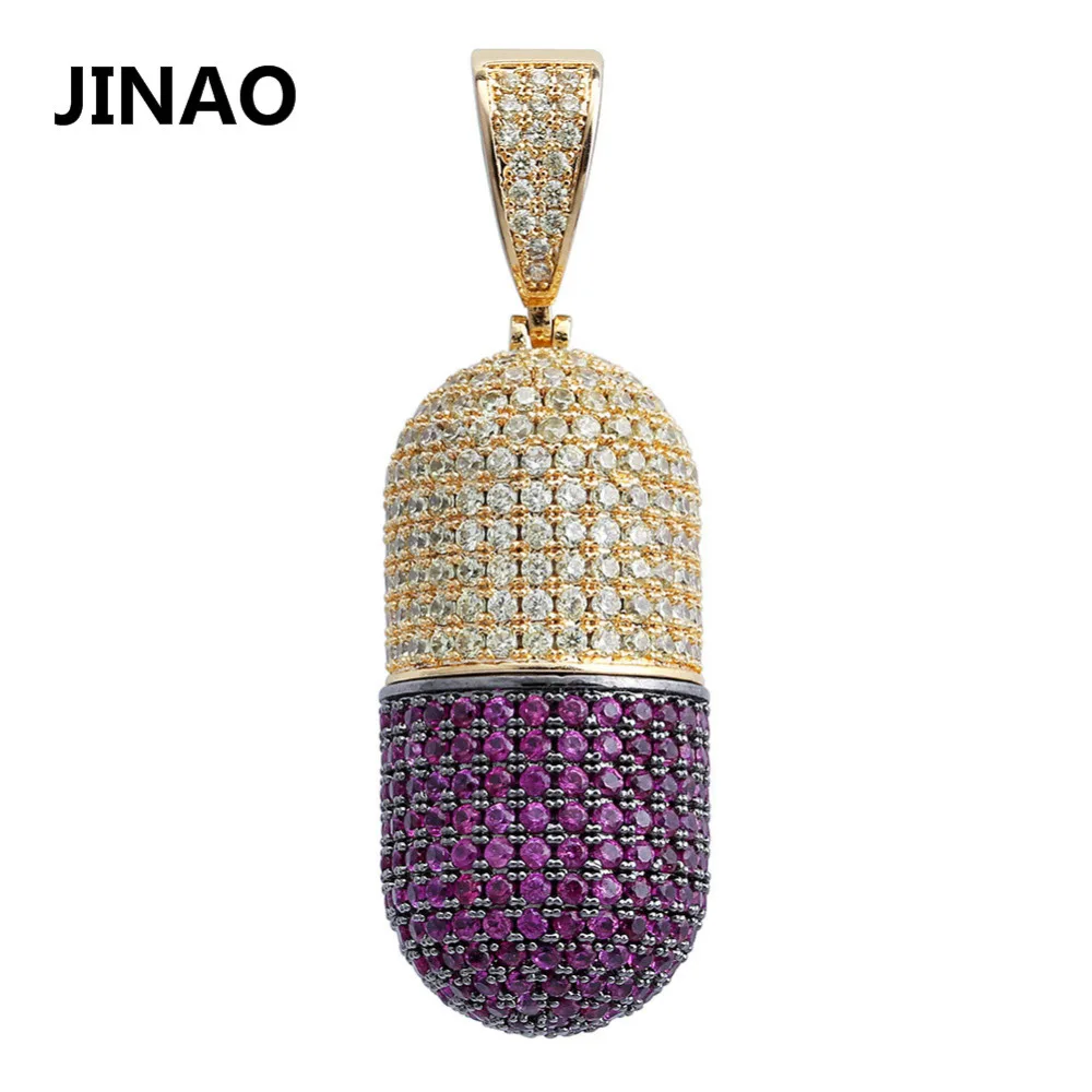 Модное ювелирное изделие JINAO в стиле хип хоп ожерелье виде таблеток