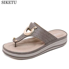 Женские шлепанцы из пробковой кожи; женская домашняя обувь; офисные тапки; пляжные Летние вьетнамки; Sandalias De Verano Para Mujer; c60