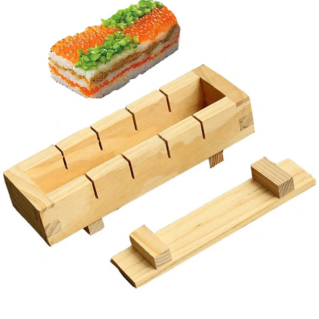 Sushi Mold Rice Maker Press Box Sushi Maker Oshizushi Kit Rectangular DIY  Sushi Rice Roller Molds Sushi Kitchen Making Tools - AliExpress