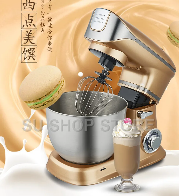 1300W 6.5L stand mixer food mixer household automatic multifunctional meat grinder,juicer kneading machine egg beating machine