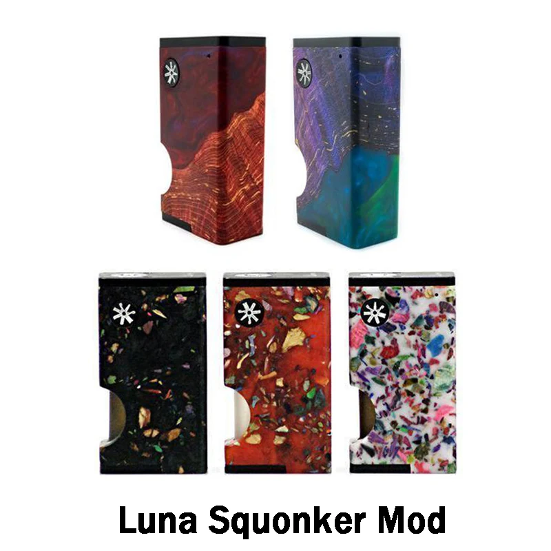 

Original asMODus Luna Squonker Box Mod 80W output Vape 6ml squonk bottle Power by Single 18650 Battery Electronic Cigarette Vape