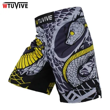 

WTUVIVE MMA Boxing Fitness Cats Fighting Sanda Sports Shorts Loose High Quality shorts mma muay thai clothing mma