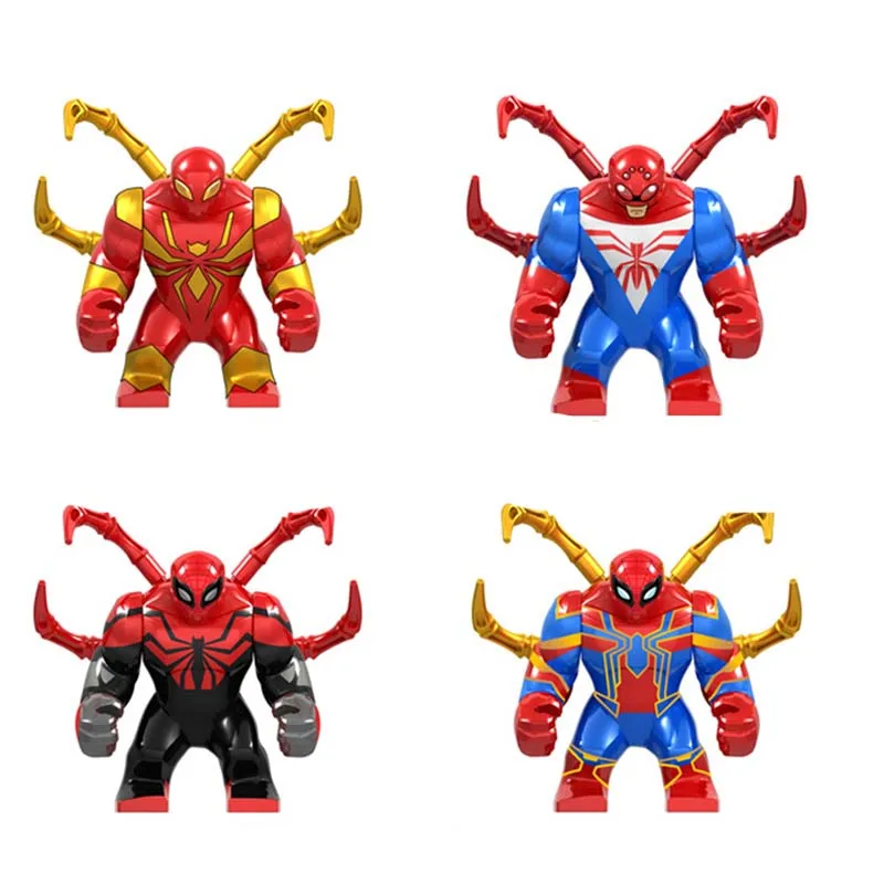 

Single Sale Building Blocks Avengers 4 Endgame Space Hulk Spider Man Iron Man Thanos Figures For Children Collection Toys D200