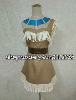 

New Style Movie Pocahontas Princess Cosplay Costume Dress For Women Clothing customized any size
