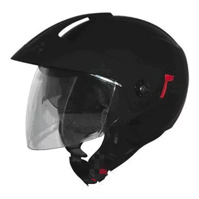 Шлем moto rcycle с открытым лицом capacete moto cicleta cascos para moto racing moto rcycle винтажные шлемы с двумя линзами глянцевый черный