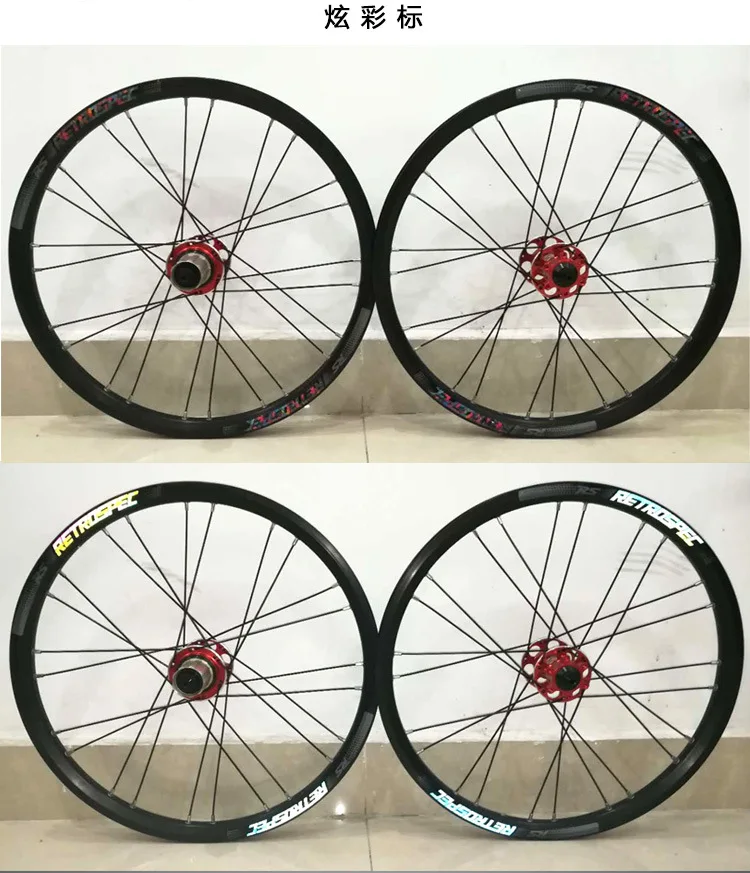 Flash Deal Bicycle wheelset mtb aluminum alloy folding road mountain bike wheel set 4 bearing 24 hole 20 inch disc brake bike parts 3 Flash Deal Bicycle wheelset mtb aluminum alloy folding road mountain bike wheel set 4 bearing 24 hole 20 inch disc brake bike parts 3