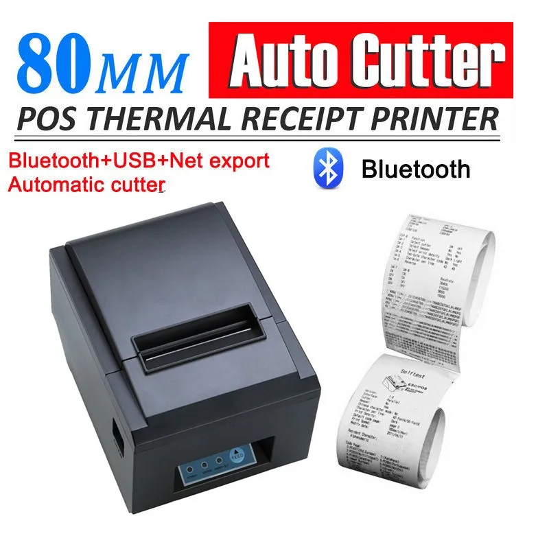 

300mm/s Bluetooth Wireless 80mm POS Thermal Receipt Printer Auto Cutter For Windows Android IOS_DHL