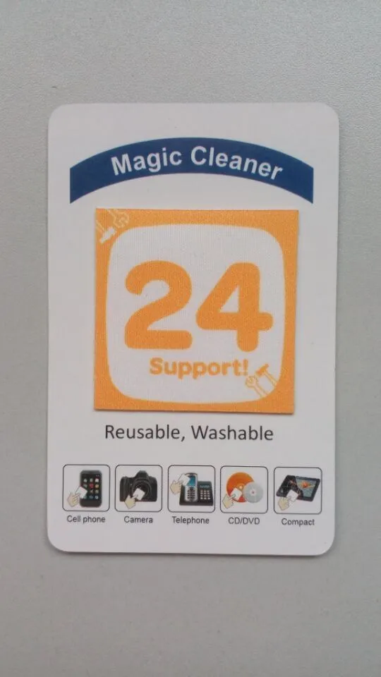 500pcsCustomized Microfiber Sticky Screen Cleaners,Custom made display