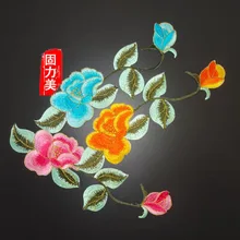 2 шт. фиолетовые, зеленые, белые, красные, черные нашивки с вышивкой утюга для одежды DIY мотив полосы наклейки для одежды значок на заказ