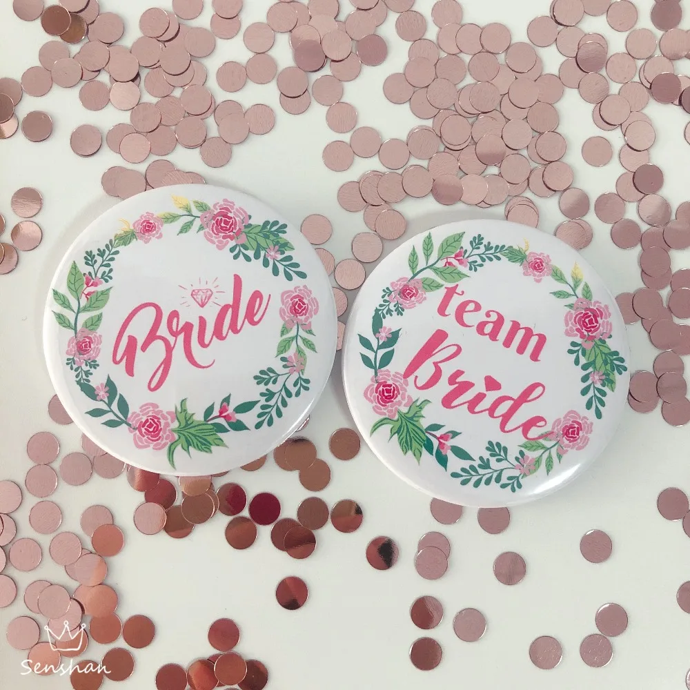 Wedding Supplies Wedding Party Hen Wreath Team Bride To Be Badge Bride Garland Badge Wedding Party Decoration Bride Badge qq079 (2)