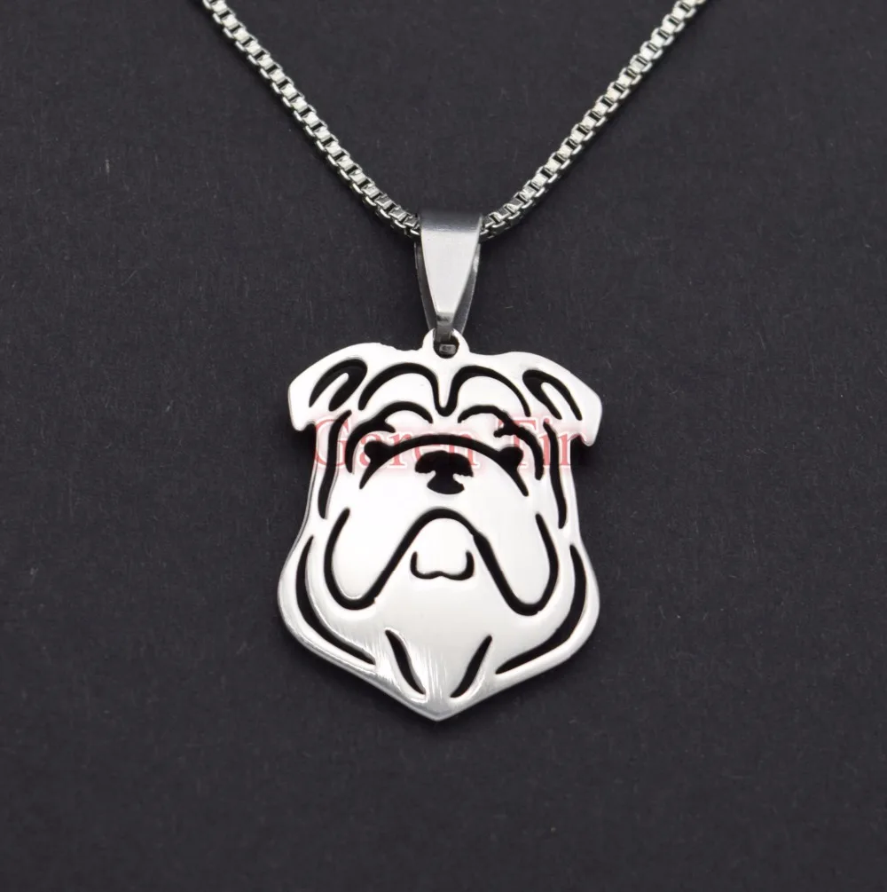 Buy Antique English Bulldog Pendant Stainless steel