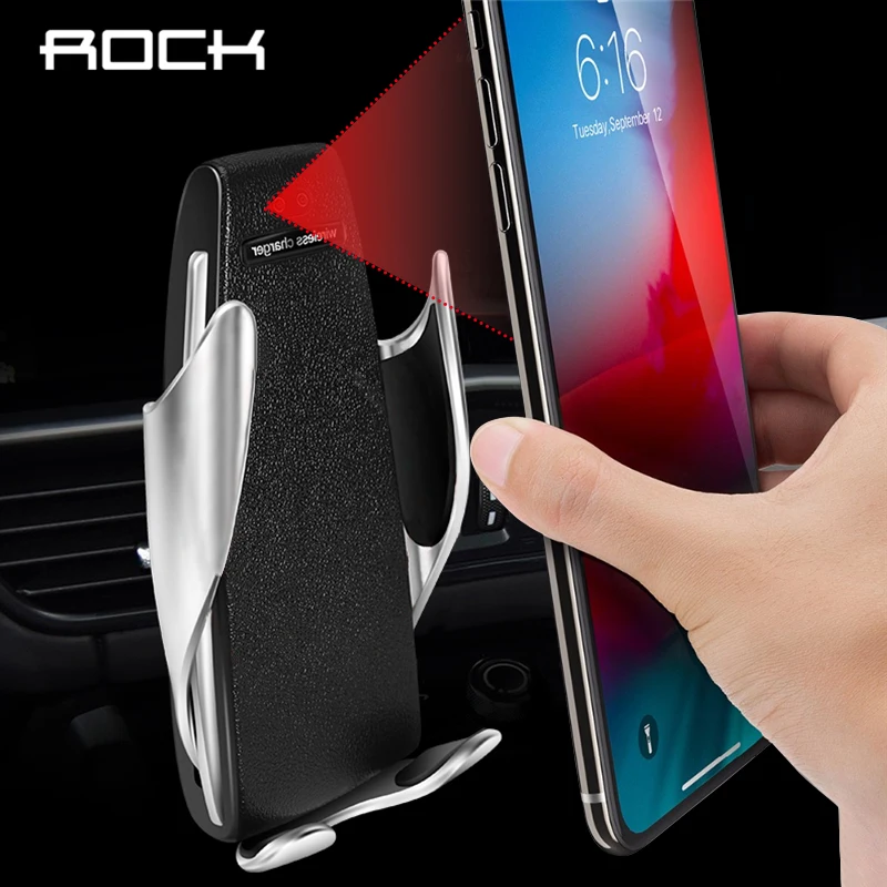 ROCK Smart sensor беспроводное автомобильное зарядное устройство QI 10 Вт Быстрая зарядка