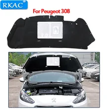 RKAC 1 pcs-car styling Para Peugeot 308 capô Do Motor de som isolamento térmico acessórios material retardador de chama de algodão quente vendas