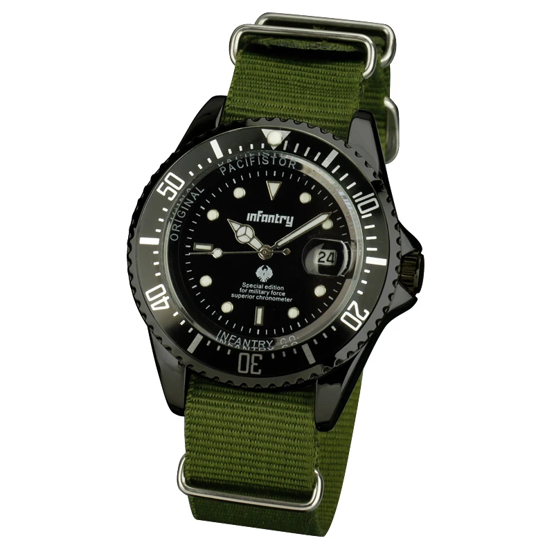 Для пехоты Мужские часы от топ бренда роскошные армейские мужчин Datejust на цепочке
