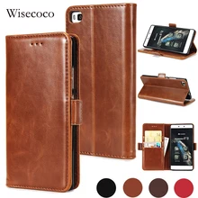 

Retro Leather Filp Cover For Huawei P8 Luxury Wallet Card Holders Stand Phone Bags Cases 360 Full Protection Cover for huwei p 8