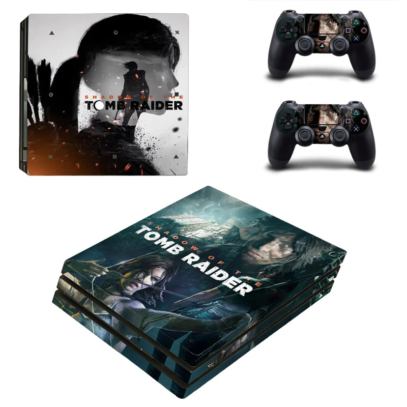 Виниловый чехол ARRKEO Shadow of the Tomb Raider наклейка для PS4 Pro Sony PlayStation 4 консоль и 2