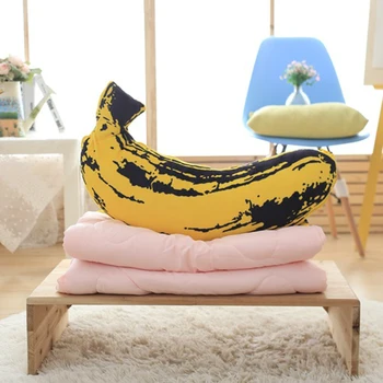 

2 In 1 New 60cm Simulation Banana Air Conditioning Pillow Stuffed Toy Child Creative Birthday Baby Adult Gifts Idea ,100x150cm