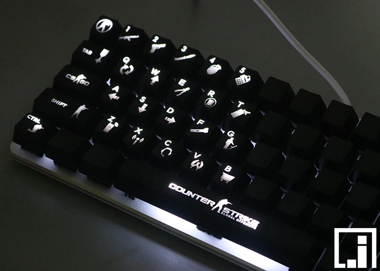 Прозрачная механическая клавиатура CSGO 1 комплект|mechanical keyboard keycaps|keyboard keycapsmechanical |