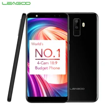 Оригинальный leagoo M9 сотовый телефон 5.5 дюймов 18:9 полный Экран 2 ГБ Оперативная память 16 ГБ Встроенная память mt6580a 4 ядра android 7.0 2850 мАч смартфон