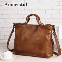 Мужские сумки, сумка из натуральной кожи, деловые мужские сумки, тоут, винтажные сумки через плечо, мягкая сумка на плечо, мужская сумка-мессенджер B231