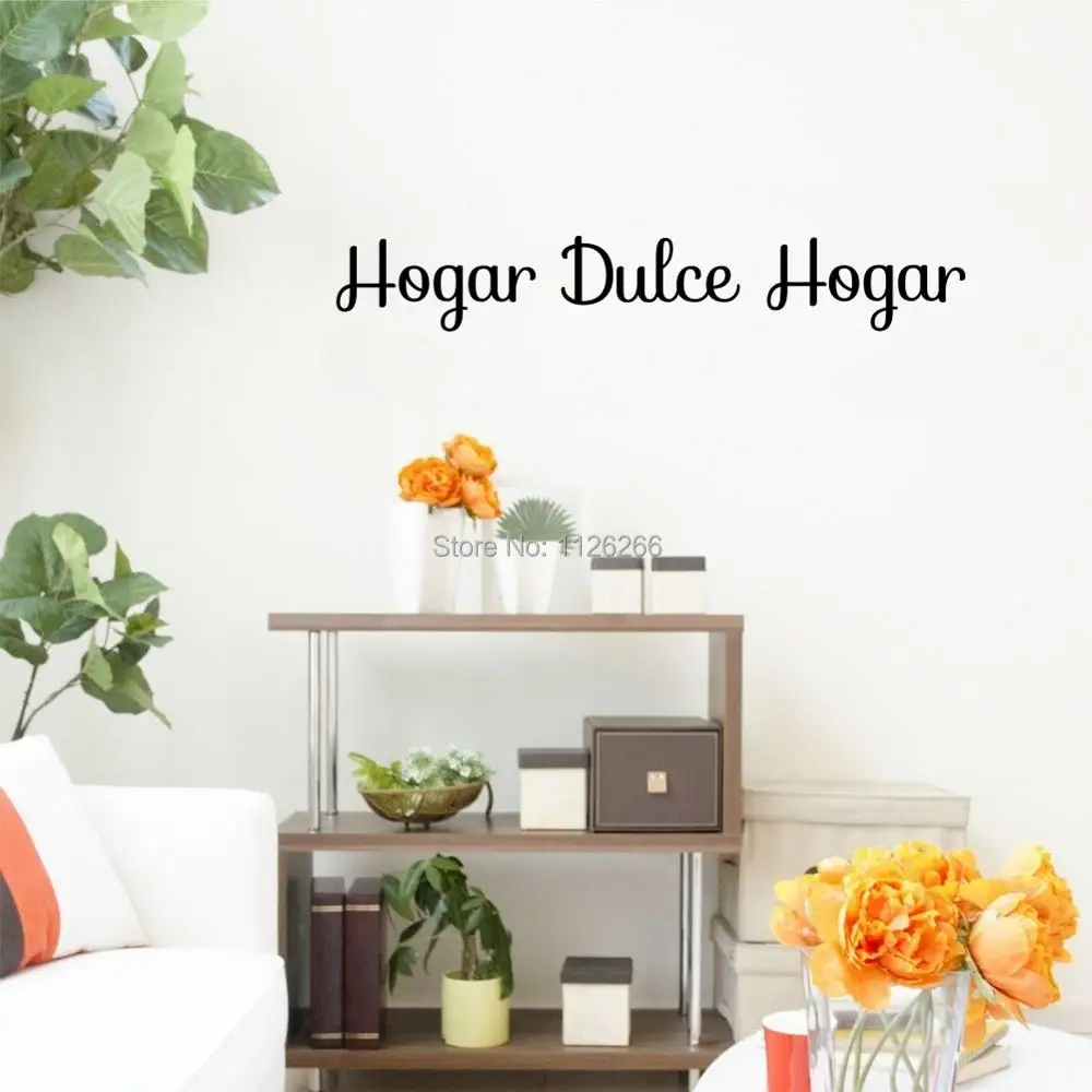 Hogar Dulce Hogar Наклейки на стены испанский Sweet Home Котировки Виниловые Наклейки для декора для дома